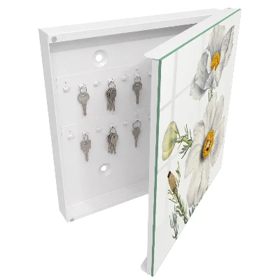Armoire à clés design Fleurs nature