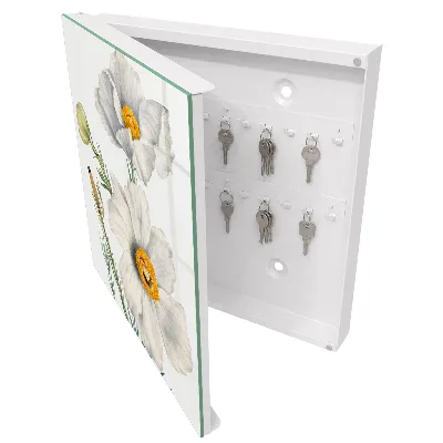 Armoire à clés design Fleurs nature