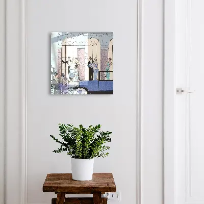 Boîte à clés murale décorative Parti bleu