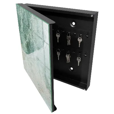 Armoire à clés décorative Élégance du marbre