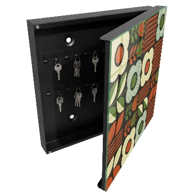 Armoire à clés design Fleurs joyeuses