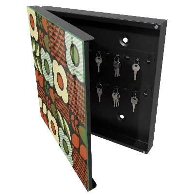 Armoire à clés design Fleurs joyeuses