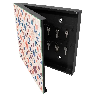 Armoire à clés décorative Motif géométrique