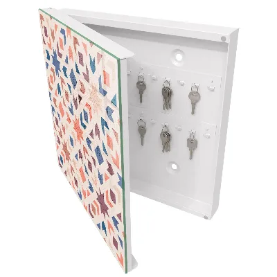 Armoire à clés décorative Motif géométrique