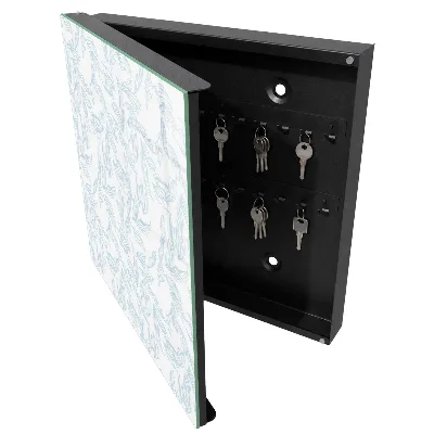 Armoire à clés design Motif floral