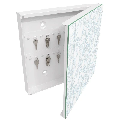Armoire à clés design Motif floral