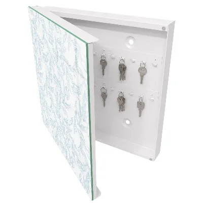 Armoire à clés design Motif floral
