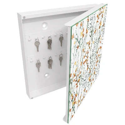 Armoire à clés décorative Motif floral