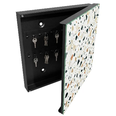 Armoire à clés design Motif terrazzo