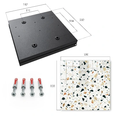 Armoire à clés design Motif terrazzo