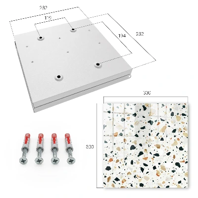 Armoire à clés design Motif terrazzo