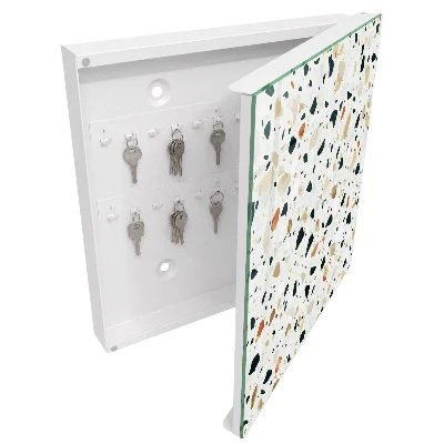 Armoire à clés design Motif terrazzo