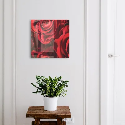 Armoire à clés design Roses rouges