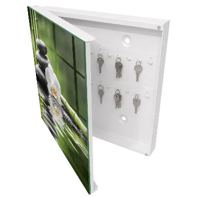 Armoire à clés décorative Orchidée zen