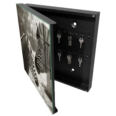 Armoire à clés design Zèbres ensemble