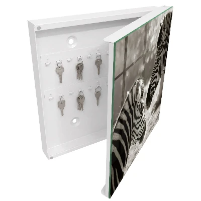 Armoire à clés design Zèbres ensemble