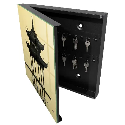 Armoire à clés décorative Pavillon dans l'eau