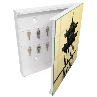 Armoire à clés décorative Pavillon dans l'eau