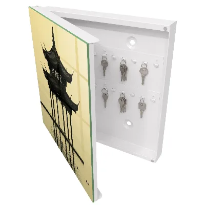 Armoire à clés décorative Pavillon dans l'eau