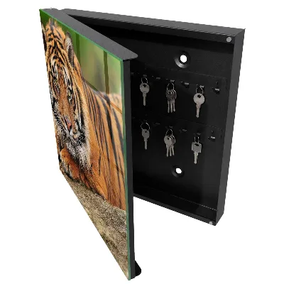 Armoire à clés design Tigre au repos
