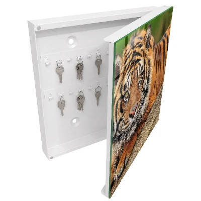 Armoire à clés design Tigre au repos