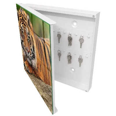 Armoire à clés design Tigre au repos