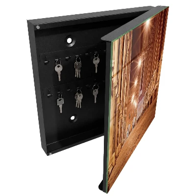 Armoire à clés décorative Nuit en ville