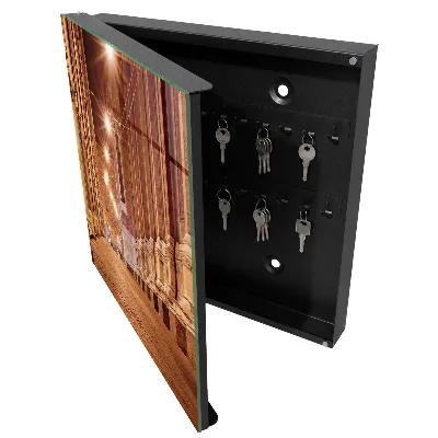 Armoire à clés décorative Nuit en ville