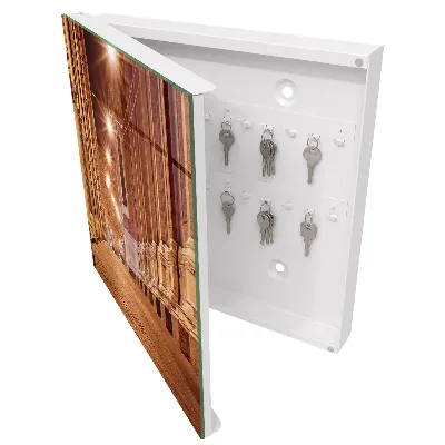 Armoire à clés décorative Nuit en ville