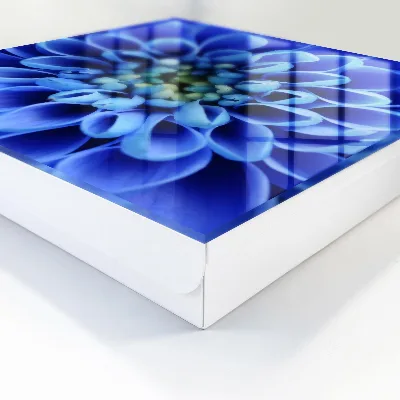 Armoire à clés design Fleur bleue