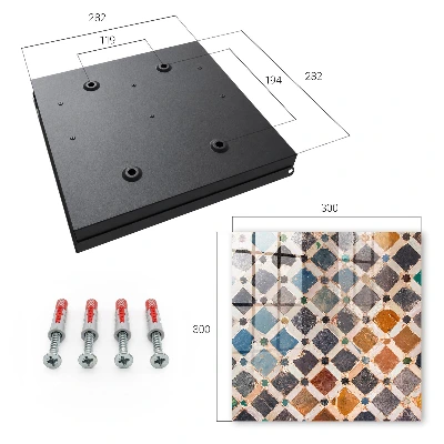 Armoire à clés design Mosaïque colorée