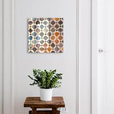 Armoire à clés design Mosaïque colorée