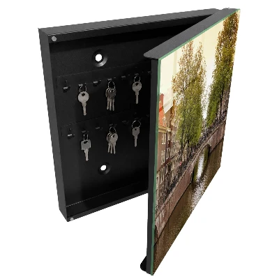 Armoire à clés décorative Canal de la ville