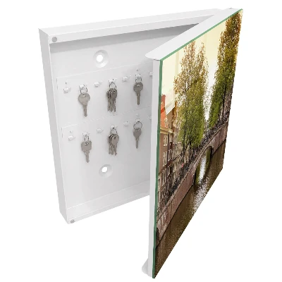 Armoire à clés décorative Canal de la ville