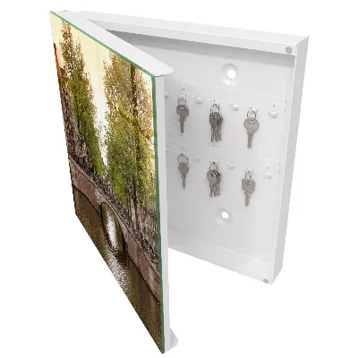 Armoire à clés décorative Canal de la ville