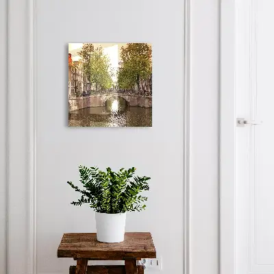 Armoire à clés décorative Canal de la ville