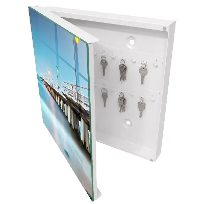 Armoire à clés design Jetée en bord de mer