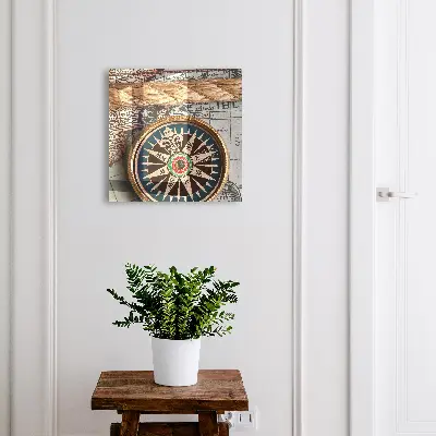Armoire à clés décorative Carte de voyage