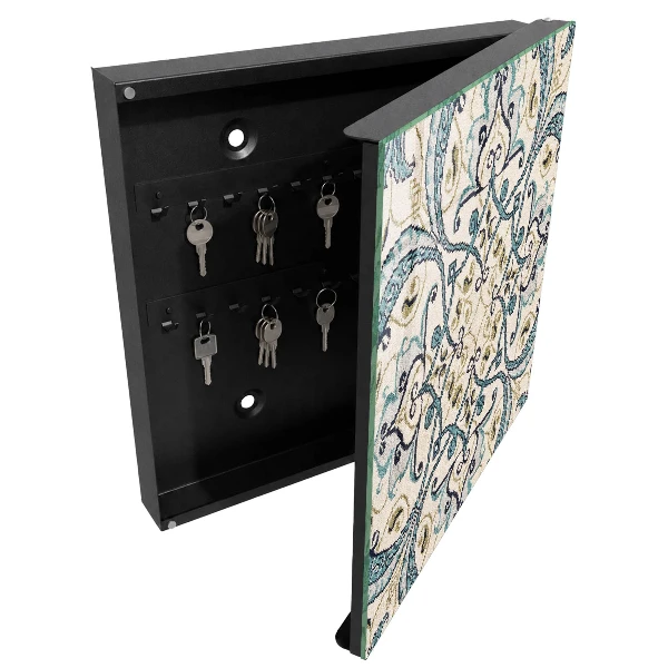 Armoire à clés décorative Ornement turquoise