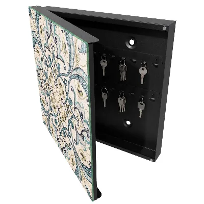 Armoire à clés décorative Ornement turquoise