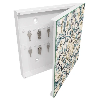 Armoire à clés décorative Ornement turquoise