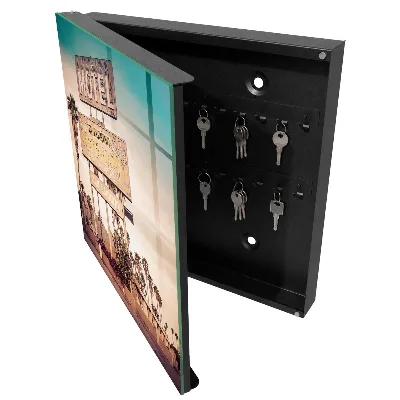 Armoire à clés design Motel rétro