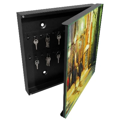 Armoire à clés décorative Ville de nuit