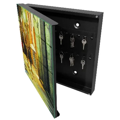 Armoire à clés décorative Ville de nuit