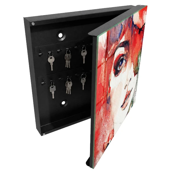 Armoire à clés design Portrait d'une femme
