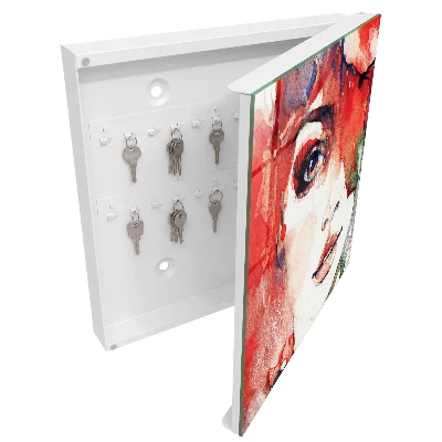 Armoire à clés design Portrait d'une femme