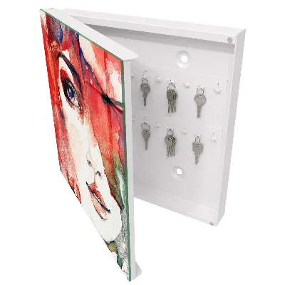 Armoire à clés design Portrait d'une femme