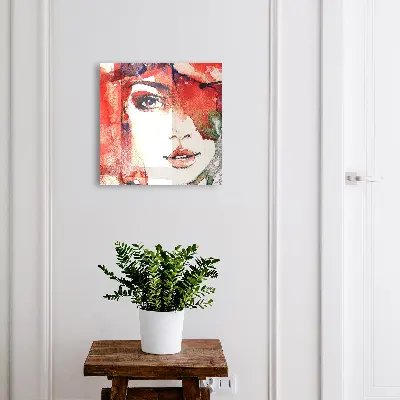 Armoire à clés design Portrait d'une femme