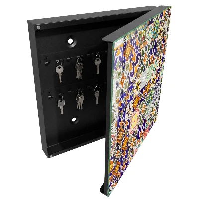 Armoire à clés décorative Carreaux colorés