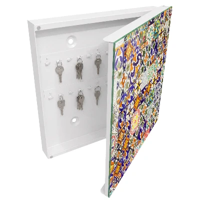 Armoire à clés décorative Carreaux colorés